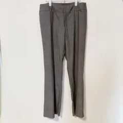 モッシモ スラックス ヘリンボーン ワイド 14 XL グレー 混紡 仕事