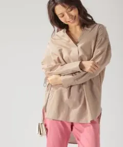 美品‼️ スキッパーカラー　長袖シャツ　BAYFLOW　ベイフロー　コットンリネンのサムネイル
