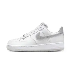 ナイキ Air Force 1 スニーカー　シルバー　ラメ　グリッター　23