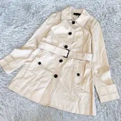 UNTITLED アンタイトル　トレンチコート　ミドル丈　ベルト付き　ベージュ