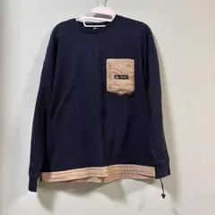 メンズ　CAMP7 ネイビー 長袖カットソー　Mサイズ　目立った汚れなし