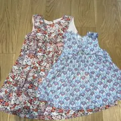 ノースリーブワンピース2着セット 100cm まとめ売り