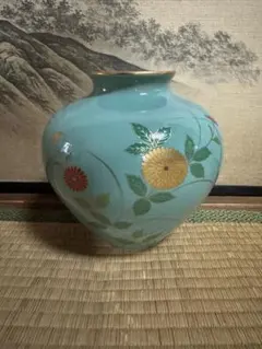 ☆新品・未使用☆ 信楽焼 結晶釉 花瓶 フラワーベース ブルー - メルカリ