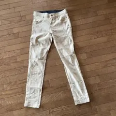 ベージュ スキニーパンツ ストレッチ