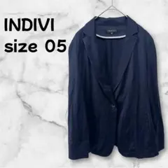 【M-131】 INDIVI インディヴィ テーラードジャケット 春用 XS相当