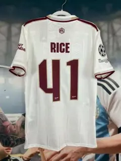 アーセナル ホワイトジャージ RICE 41