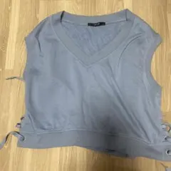 OFALO グレー Vネック ニットベスト M