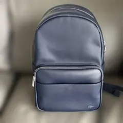 【LACOSTE 】メンズクラシック ポケットバックパック紺色