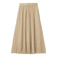 プリーツロングスカート　BEIGE