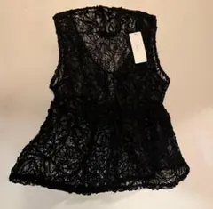 新品！しまむら コード刺繍レースベスト Lサイズ