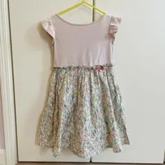 タルティーヌエショコラ　花柄ノースリーブワンピース120