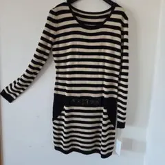 HEALING ストライプ 長袖チュニック F