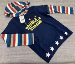 新品タグ付【ダブルB ミキハウス 130cm】パーカー #31085