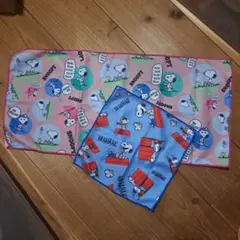 値下げ 新品スヌーピーフェイスタオル&ハンドタオルセット