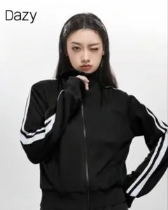 Dazy ブラック ジャージ SHEIN