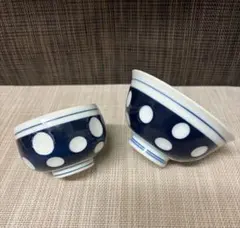 昭和レトロ 水玉 お茶碗 飯碗 ・湯のみ 昭和レトロ