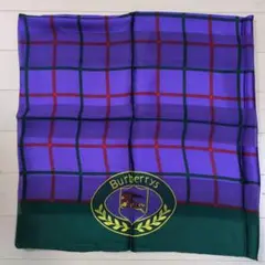 【訳あり】Burberrys バーバリー シルク スカーフ 大判 ヴィンテージ