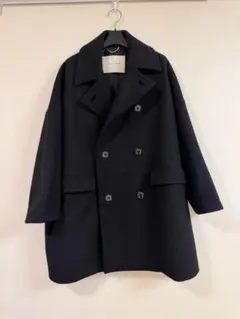 か*ー様 ANCELLM アンセルム ウール シルク カシミア コート ブラック