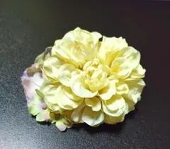 ハンドメイド 花のコサージュ 約10cm