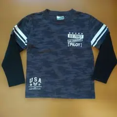 迷彩柄 長袖Tシャツ 130センチ
