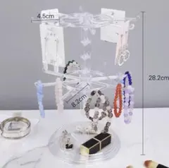 旋轉✨飾品收納 兩層 大容量 360度旋轉 透明 展示 應援