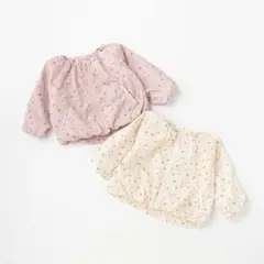 【定価3,960円】petit main 撥水加工　チェリー総柄ブルゾン