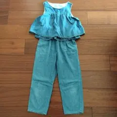 GU　デニムオーバーオール　140㎝