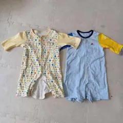 カラフルロンパース70cm 2点セット