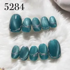 5284★ネイルチップ★ハンド★24枚セット★ショートオーバル