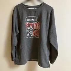 PEANUTS スヌーピー 長袖起毛シャツ グレー 新品タグ付き