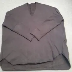 Squady　Vネック 裏起毛スウェット