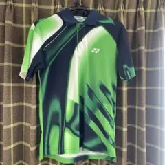 YONEX VersiCOOL M グリーン/ネイビー ポロシャツ