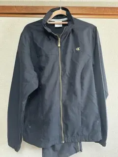 Champion ブラック ジップアップジャケット M