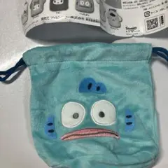 サンリオ　ふわふわフェイス巾着　ハンギョドン