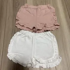 フリル付きショートパンツ 60-70サイズ 2枚セット