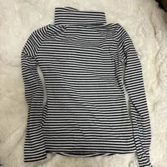 SHEIN ストライプ ハイネック Tシャツ M