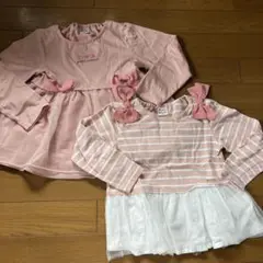 女の子トップス2点セット