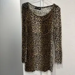 美品　ALL IN! ワンピース　豹柄ワンピース　レディースワンピース　ワンピ