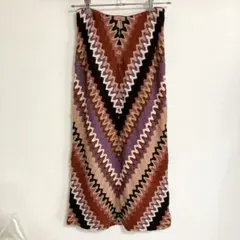 【美品】MISSONI ミッソーニ　ピンク　ニット　マキシスカートのサムネイル