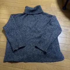 titivate Mサイズ ゆるニット トータルネック グレー