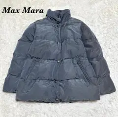 【美品】Max Mara グースダウンコート ミドル丈 40 グレー