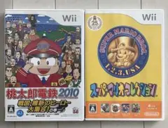【Wii】ゲームソフト2本　桃太郎電鉄　スーパーマリオコレクション