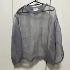 CIAOPANIC TYPY 透け感グレー長袖トップス