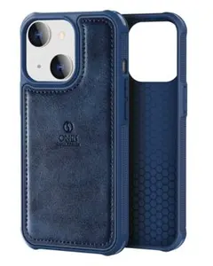 ⭐️ iPhone 14 レザーケース スマホケース ブルー 米軍MIL規格