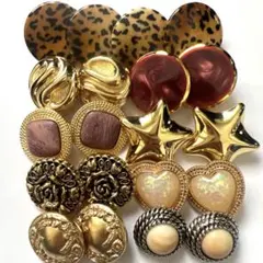 ヴィンテージボタン まとめ売り 約20個 アンティーク ハンドメイド素材 レトロ