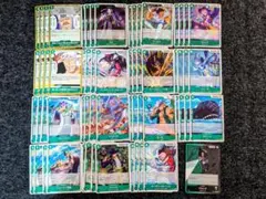 緑 デッキパーツ R以下4コンプ まとめ売り■神の島の冒険 ワンピースカード