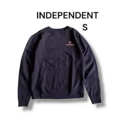 Independent Trading Co. ワンポイント刺繍スウェット 紺Sのサムネイル