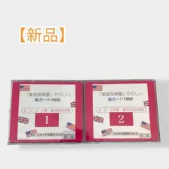 【未使用品】家庭保育園　第2教室　たのしい絵カード1500　正規店購入 ビッテ式 家庭保育園 第二教室 たのしい絵カード 1500 5ヶ国語CD付き
