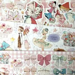 RICA様 unichoco様 カワイイレトロガール コラージュシート 計6枚
