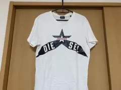 DIESEL ホワイト 半袖Tシャツ 星型ロゴ